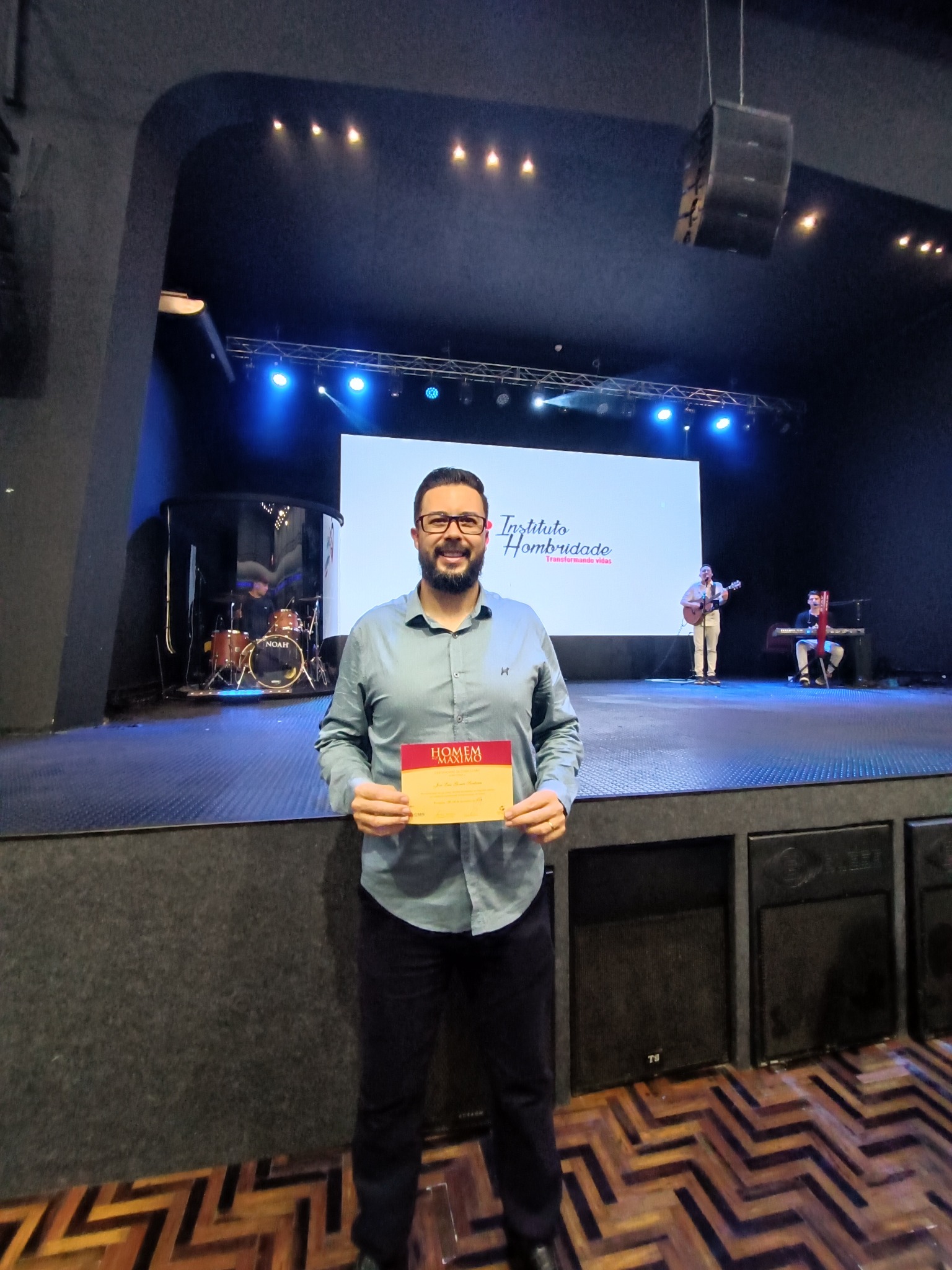 José Luis no encerramento do curso Homem ao Máximo